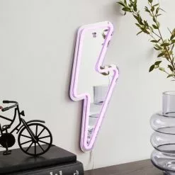 Dunelm Lightning Bolt Neon Sign -wall lights Shop 30798519 alt04