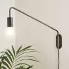 Dunelm Braddy Arc Plug In Wall Light