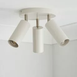 Dunelm Leila 3 Light Semi Flush Ceiling Fitting -wall lights Shop 30798630 alt01