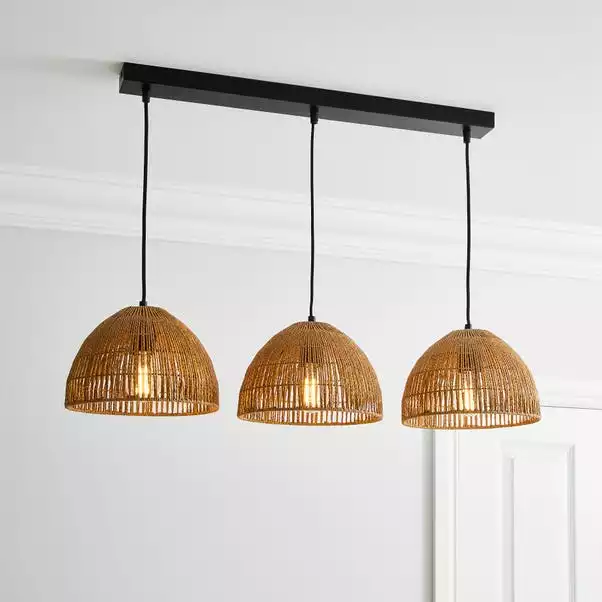 Dunelm Artisan Avery Natural 3 Light Diner Ceiling Fitting 3 Dunelm Artisan Avery Natural 3 Light Diner Ceiling Fitting