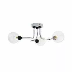 Dunelm Tanner 3 Light Semi Flush Ceiling Fitting -wall lights Shop 30798650 alt04
