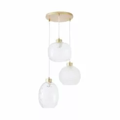 Dunelm Elodie Clear 3 Light Cluster Ceiling Fitting -wall lights Shop 30798658 alt04