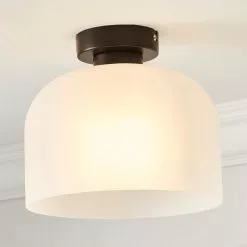 Dunelm Palazzo Frosted Flush Ceiling Fitting