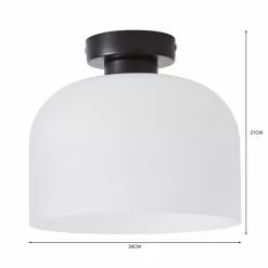 Dunelm Palazzo Frosted Flush Ceiling Fitting -wall lights Shop 30798677 alt05