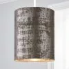 Dunelm Romano 18cm Cylinder Silver Lamp Shade