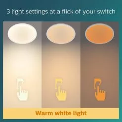 Philips Superslim Integrated LED Ceiling Light, Warm White -wall lights Shop 30838286 alt03