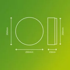 Philips Superslim Integrated LED Outdoor Ceiling Light, Warm White -wall lights Shop 30838295 alt02