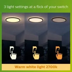 Philips Superslim Integrated LED Outdoor Ceiling Light, Warm White -wall lights Shop 30838295 alt04