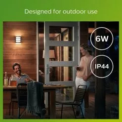 Philips Python Integrated LED Outdoor Wall Light, Warm White -wall lights Shop 30838312 alt05