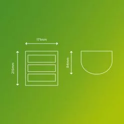 Philips Python Integrated LED Outdoor Wall Light, Cool White -wall lights Shop 30838313 alt02