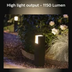Philips HUE Fuzo Smart Integrated LED Outdoor Pedestal Light -wall lights Shop 30838347 alt02