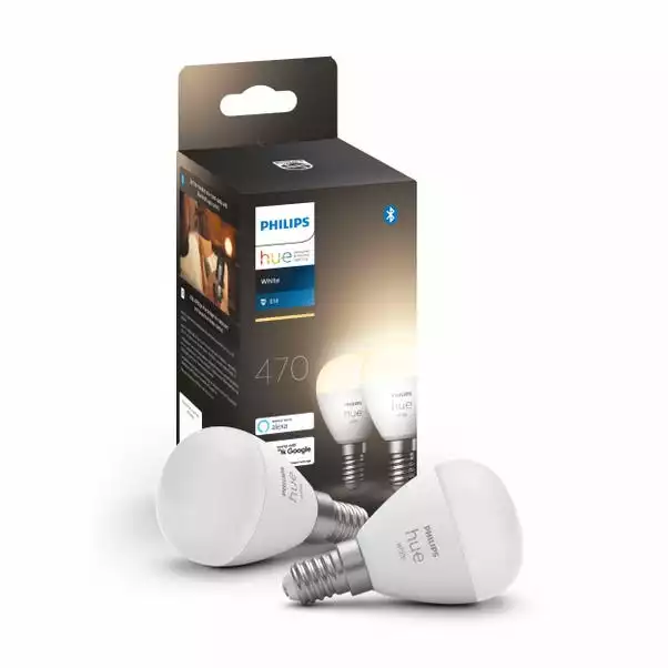 Philips HUE Smart 5.7 Watt SES LED Dimmable Luster Bulb 2 Pack 3 Philips HUE Smart 5.7 Watt SES LED Dimmable Luster Bulb 2 Pack