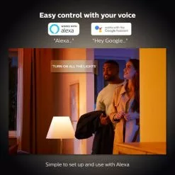 Philips HUE Smart 6 Watt BC LED Dimmable GLS Bulb 2 Pack -wall lights Shop 30838356 alt05