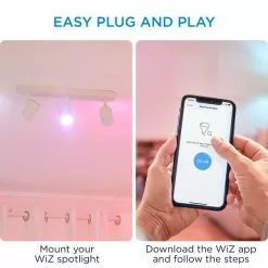 WiZ Connected WiZ Imageo Smart 3 Light LED Adjustable Spotlight -wall lights Shop 30838375 alt04