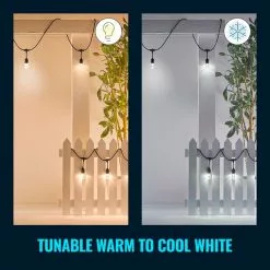 WiZ Connected WiZ 48ft Smart Ambient Outdoor String Lights -wall lights Shop 30838383 alt04